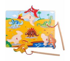 Bigjigs Toys Dřevěné chytání dinosaurů / od 18 měsíců