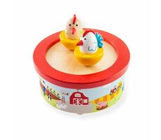Bigjigs Toys Dřevěná hrací skříňka farma / od 3 let