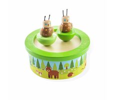 Bigjigs Toys Dřevěná hrací skříňka woodland / od 3 let