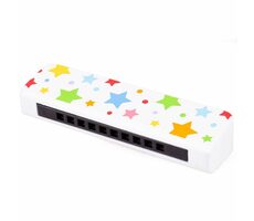 Bigjigs Toys Dřevěná harmonika hvězdičky / od 3 let