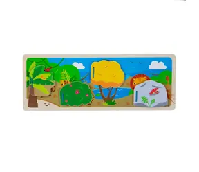 Bigjigs Toys Senzorické puzzle džungle / od 3 let