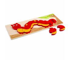Bigjigs Toys Počítací puzzle housenka / od 2 let