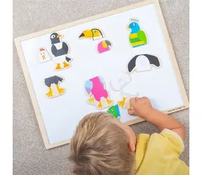 Bigjigs Toys Magnetky ptačí přátelé / od 3 let