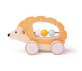 Bigjigs Toys Ježek na kolečkách / od 6 měsíců
