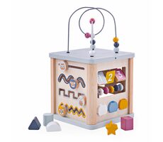 Bigjigs Baby Motorická aktivní kostka / od 12 měsíců
