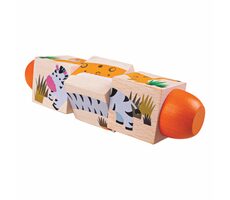 Bigjigs Toys Motorický válec život v džungli / od 18 měsíců