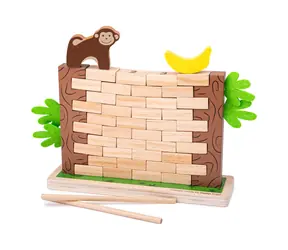 Bigjigs Toys Toys Dřevěná motorická hra Padající džungle / od 3 let
