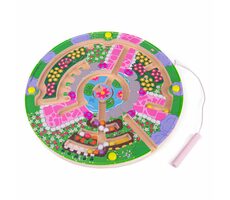 Bigjigs Toys Magnetické bludiště - Zahrádka / od 3 let