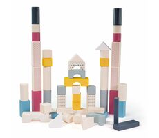 Bigjigs Toys Kyblík s kostkami 50 ks / od 12 měsíců