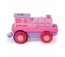 Bigjigs Rail Elektrická lokomotiva Silná růžovka / od 3 let