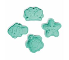 Bigjigs Toys Silikonové formičky Eggshell zelená / od 18 měsíců