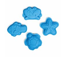 Bigjigs Toys Silikonové formičky Ocean modrá / od 18 měsíců