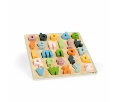 Bigjigs Toys Dřevěné puzzle malá písmena - abc / od 18 měsíců
