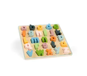 Bigjigs Toys Dřevěné puzzle malá písmena - abc / od 18 měsíců