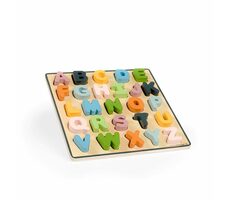 Bigjigs Toys Dřevěné puzzle velká písmena - ABC / od 18 měsíců