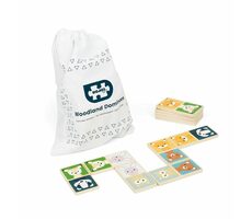 Bigjigs Toys Domino lesní zvířátka / od 2 let