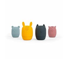 Bigjigs Toys Silikonová mačkací zvířátka do koupele / od 3 měsíců