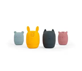 Bigjigs Toys Silikonová mačkací zvířátka do koupele / od 3 měsíců