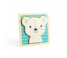 Bigjigs Toys Puzzle polární medvídek / od 10 měsíců