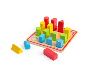 Bigjigs Toys Barevné vkládací tvary / od 1 let