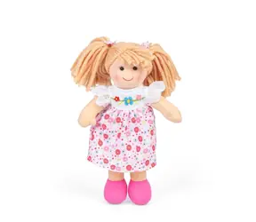 Bigjigs Toys Látková panenka Georgia - malá 25 cm / od 0 měsíců
