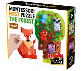 HEADU EN: Montessori Moje první puzzle - Les / od 2 let