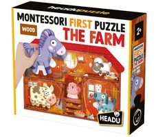 HEADU EN: Montessori Moje první puzzle - Farma / od 2 let