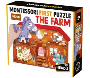 HEADU EN: Montessori Moje první puzzle - Farma / od 2 let
