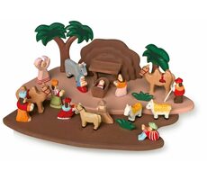 Small Foot Dětský dřevěný betlém s figurkami / od 3 let