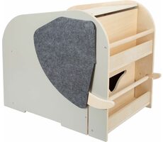 Small Foot Box na hračky se sedadlem a kolečky slon "Wildlife" / od 12 měsíců