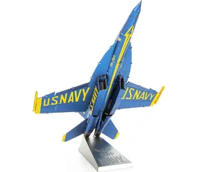 Metal Earth 3D Puzzle F/A-18 Super Hornet - Blue Angels / 45 dílků / od 14 let