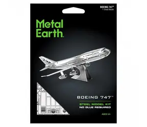 Metal Earth 3D Puzzle Dopravní letadlo Boeing 747 / 14 dílků / od 14 let