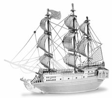 Metal Earth 3D Puzzle Black Pearl (Černá perla) / 38 dílků / od 14 let