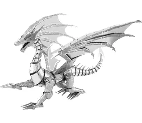 Metal Earth 3D Puzzle Stříbrný drak / 74 dílků / od 14 let