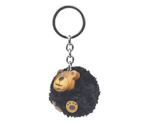 2Kids Toys Dřevěná klíčenka pompon Medvěd / od 3 let