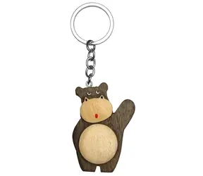 2Kids Toys Dřevěná klíčenka velká Hroch stojící / od 3 let