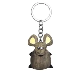 2Kids Toys Dřevěná klíčenka velká Myš / od 3 let