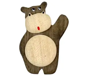 2Kids Toys Dřevěná magnetka velká Hroch