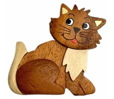 2Kids Toys Dřevěná magnetka velká Kočka
