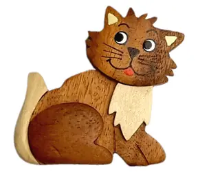 2Kids Toys Dřevěná magnetka velká Kočka