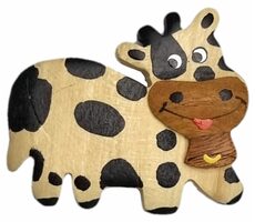 2Kids Toys Dřevěná magnetka velká Kráva