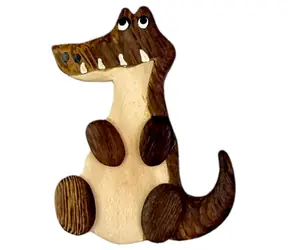2Kids Toys Dřevěná magnetka velká Krokodýl