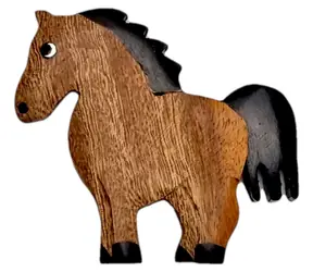 2Kids Toys Dřevěná magnetka velká Kůň