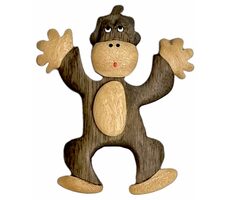 2Kids Toys Dřevěná magnetka velká Opice