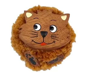 2Kids Toys Dřevěná magnetka velká pompon Kočka