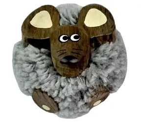 2Kids Toys Dřevěná magnetka velká pompon Myš