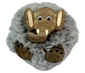 2Kids Toys Dřevěná magnetka velká pompon Slon