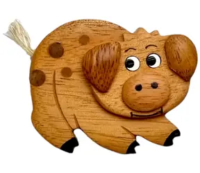2Kids Toys Dřevěná magnetka velká Prase