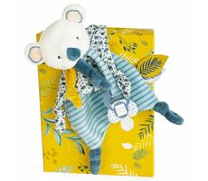 Doudou Dárková sada - Hračka s úchytem na dudlík koala Yoca 20 cm / od 0 let