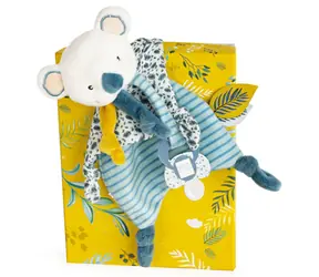 Doudou Dárková sada - Hračka s úchytem na dudlík koala Yoca 20 cm / od 0 let